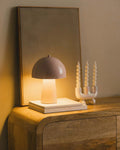Lampe de table Morel en métal – rose nude