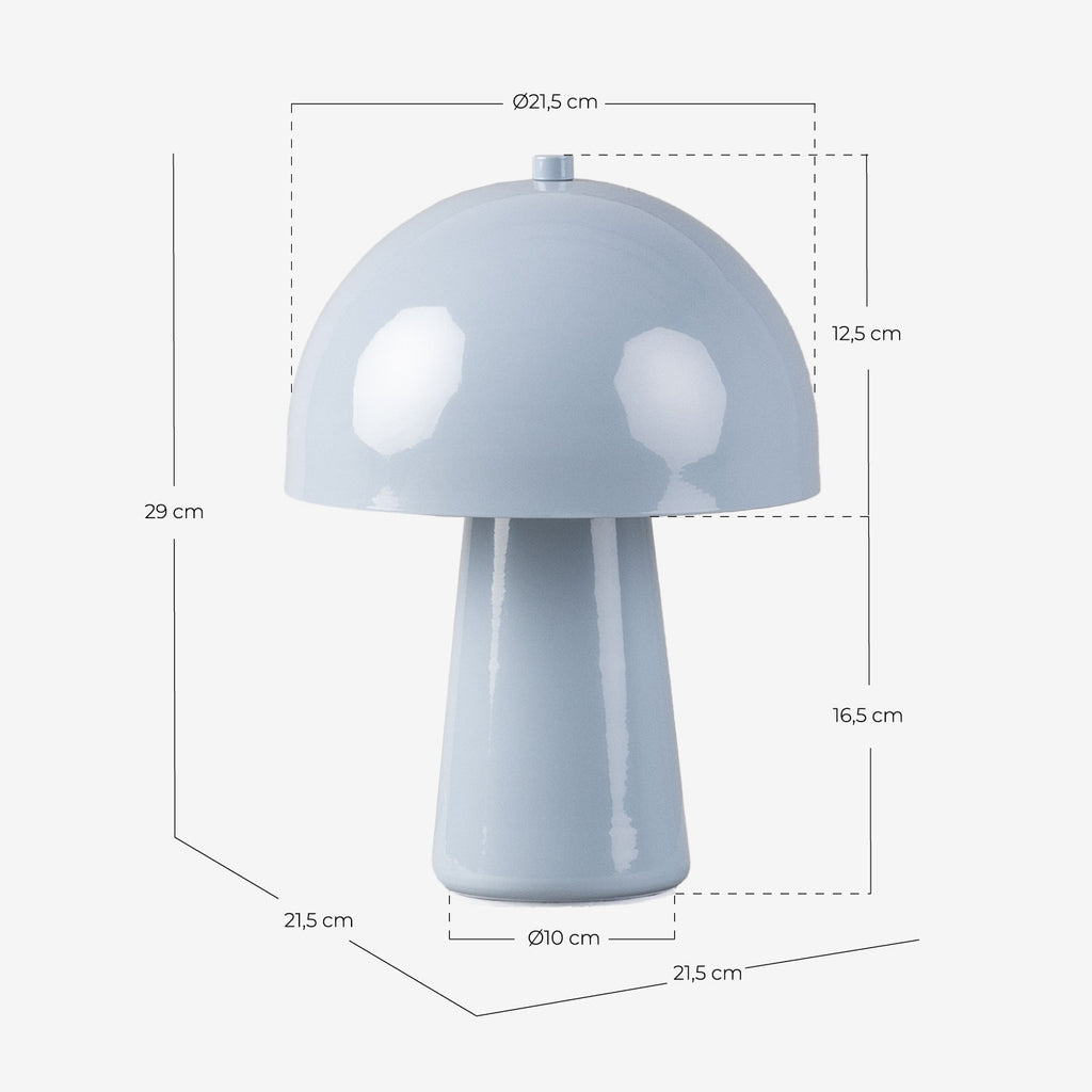 Lampe de table Morel en métal – rose nude
