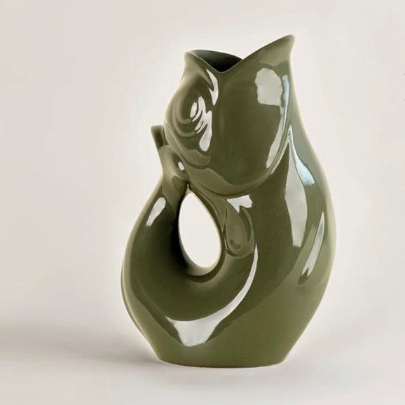 Carafe Poisson GlouGlou 1 L – Olive transparent – Charolles