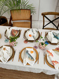 Serviettes en lin Poissons de mer – lot de 6 – vue 1