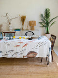 Nappe en lin Poissons de mer – 170 × 250 cm – vue 1