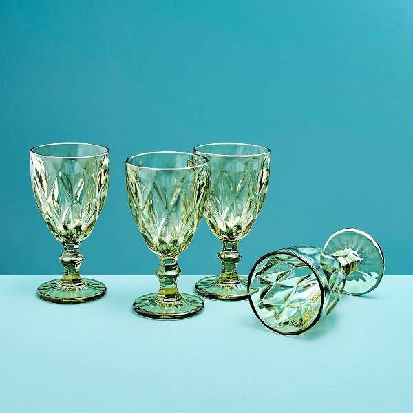 Verre à vin Basic, vert — vue 3