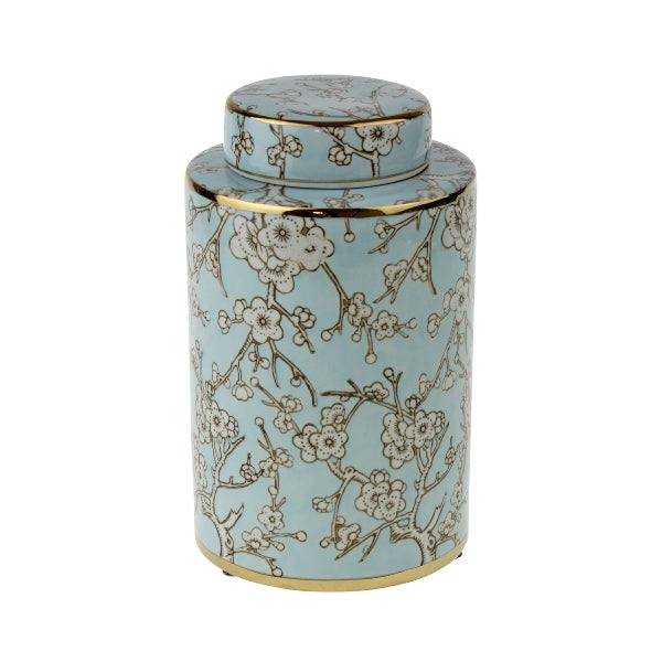 Vase à couvercle avec fleur de cerisier