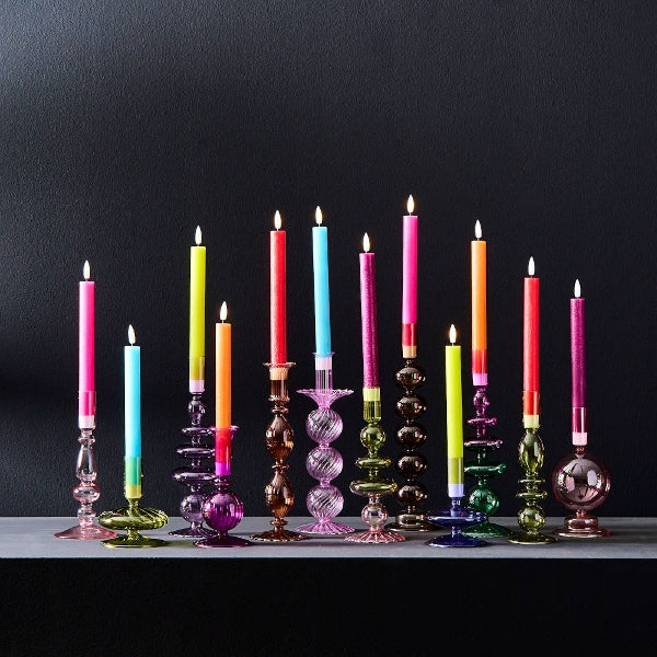 Set de 4 bougies LED, rouge clair — vue 3