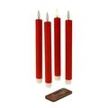 Set de 4 bougies LED, rouge clair