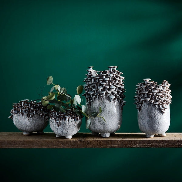Vase décoratif Champignons,gris — vue 3