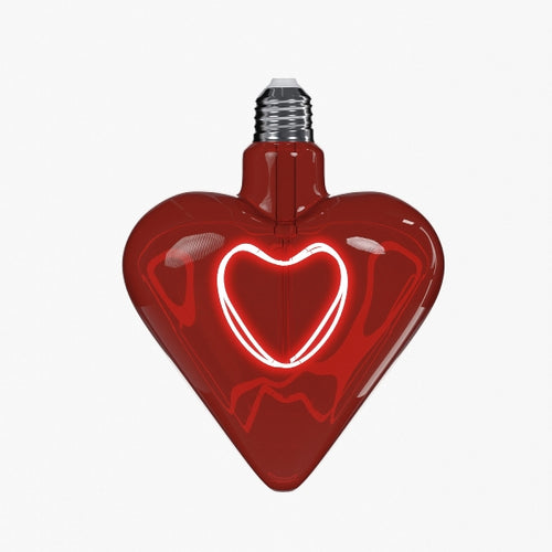 Ampoule LED Cœur, rouge