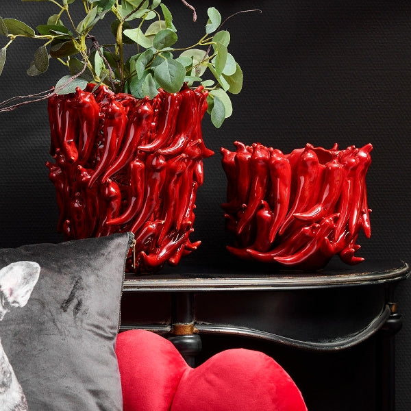 Vase Chili rouge Bordeaux — vue 3