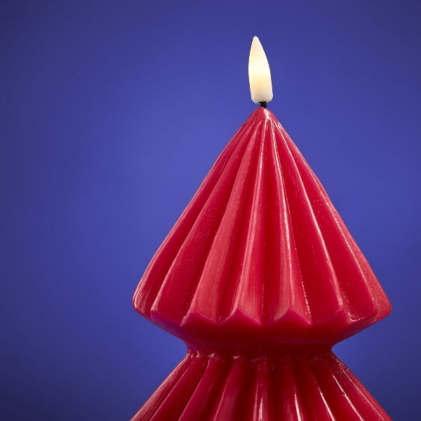 Bougie led flamme 3D rouge — vue 2
