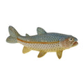 Poisson, bleu/jaune à pois