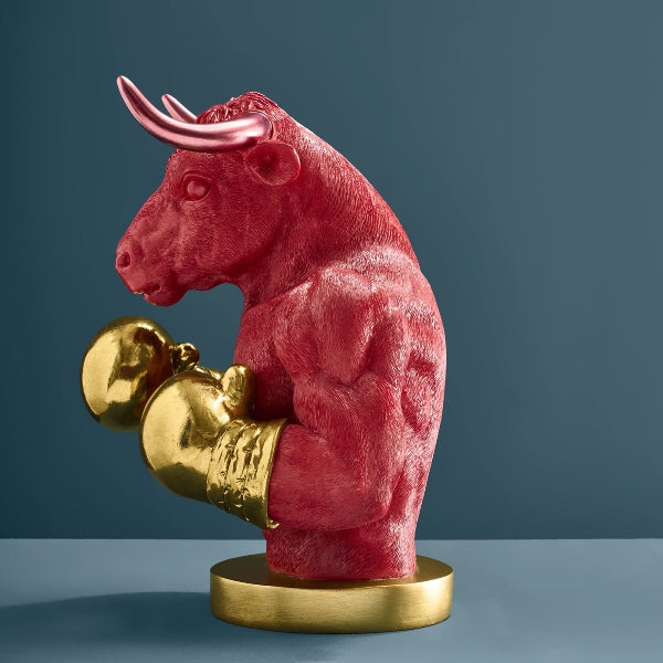 Tirelire Rocky rouge/doré — vue 2