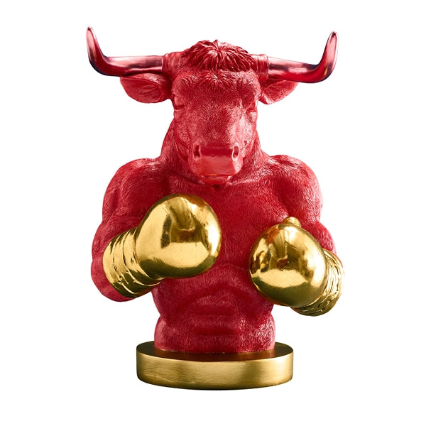 Tirelire Rocky rouge/doré