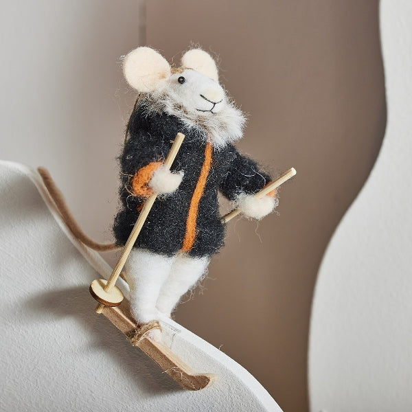Souris feutrée veste matelassée noir — vue 2