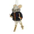Souris feutrée veste matelassée noir