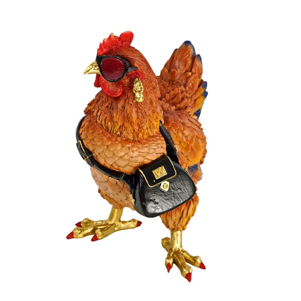 Poulet fou, multicolore