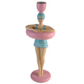 Bougeoir femme en maillot de bain, turquoise