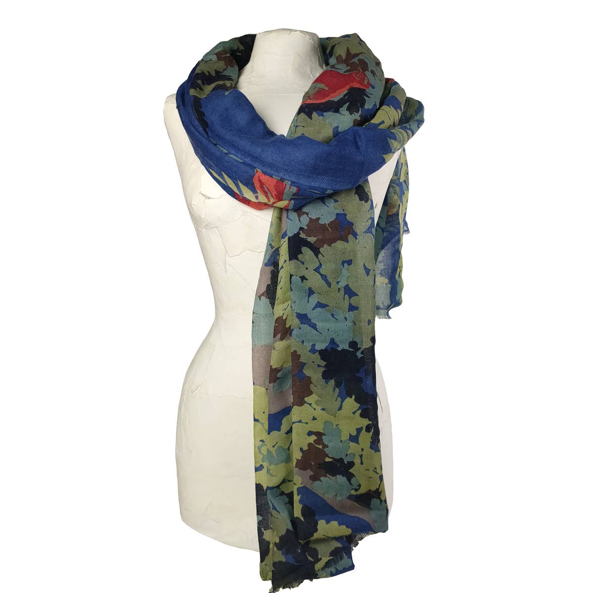 Étole Aubusson bleu canard – Supplément d’Am
