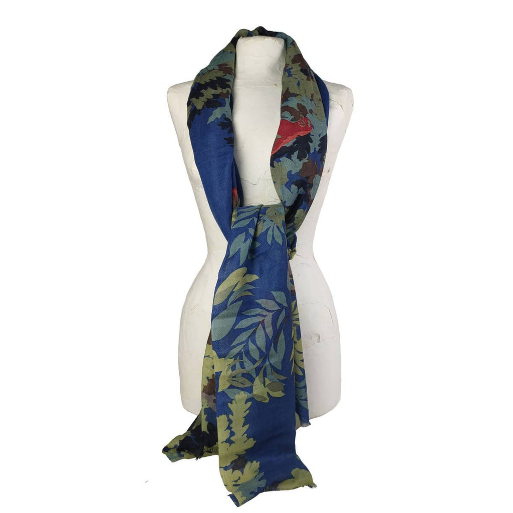 Étole Aubusson bleu canard – Supplément d’Am