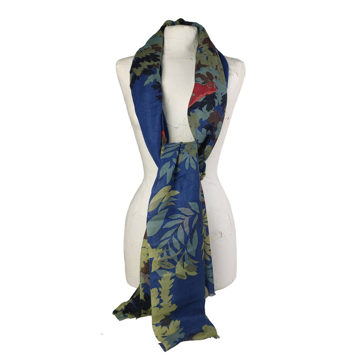 Étole Aubusson bleu canard – Supplément d’Am
