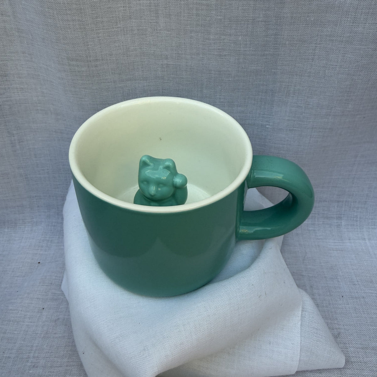 Mug turquoise Maneki