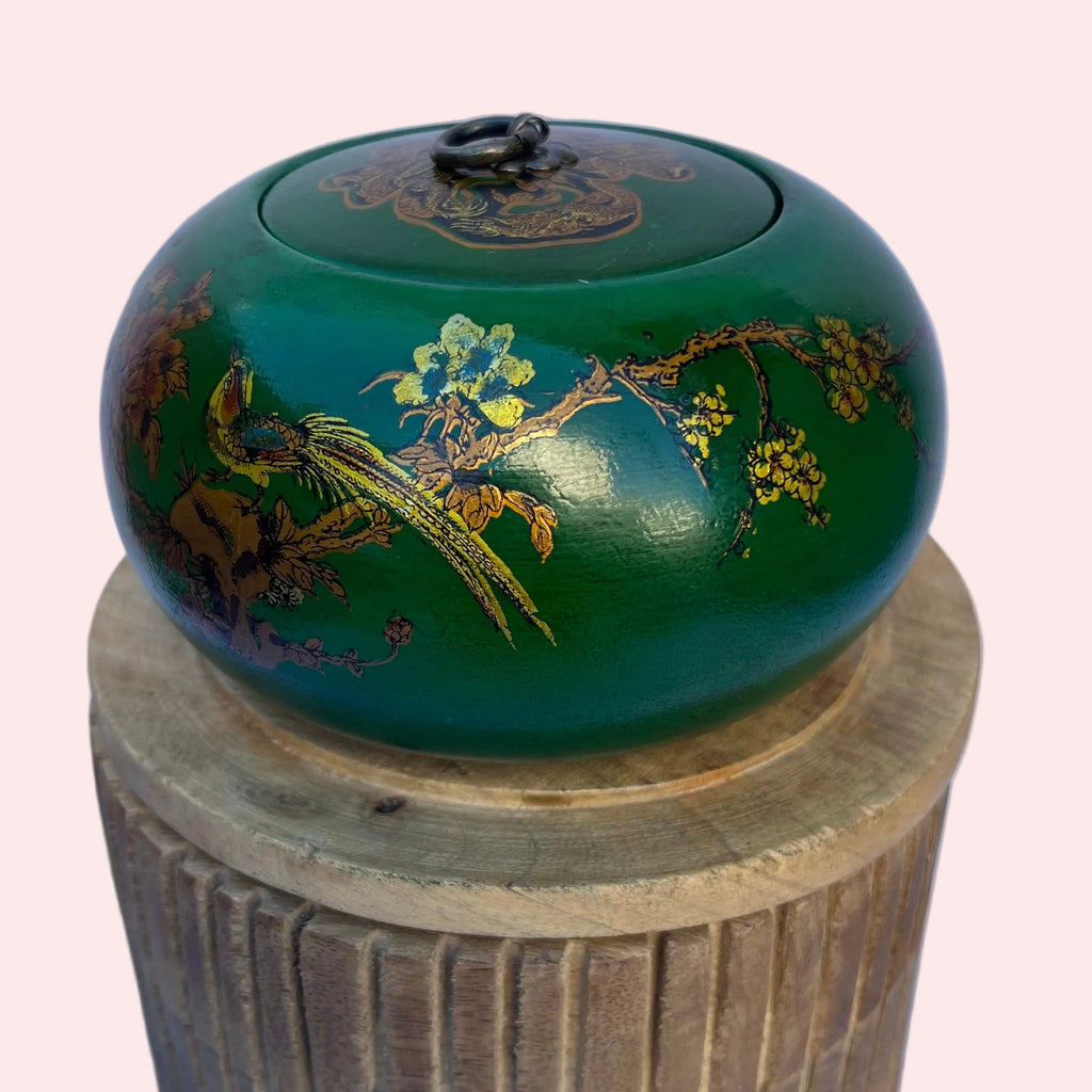 Boîte ronde laquée