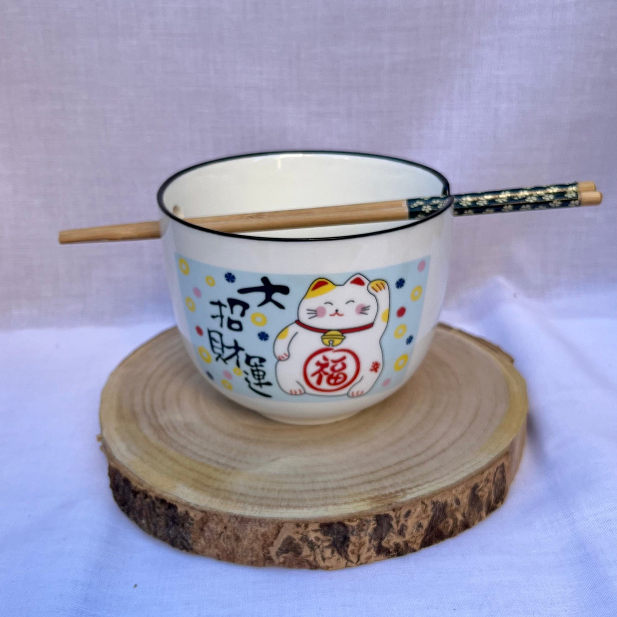 Bol à ramen Kitty + baguettes