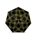 Mini parapluie Alwyne – tweed noir et anis – vue 1