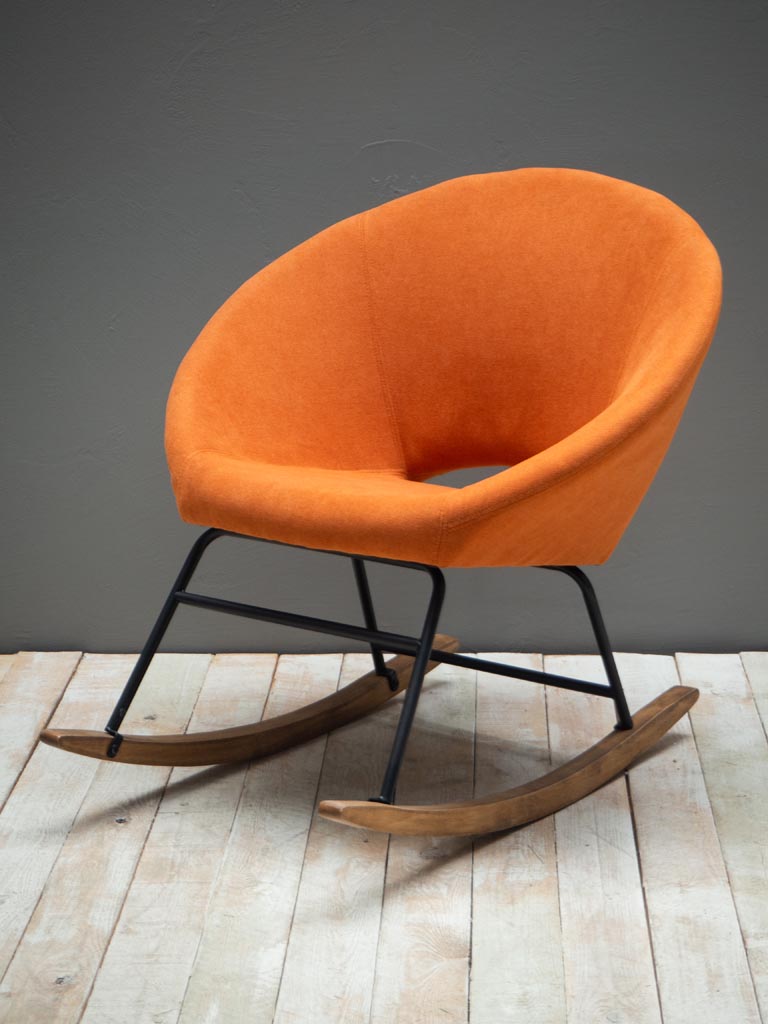 Rocking chair orange Naho - vue 1