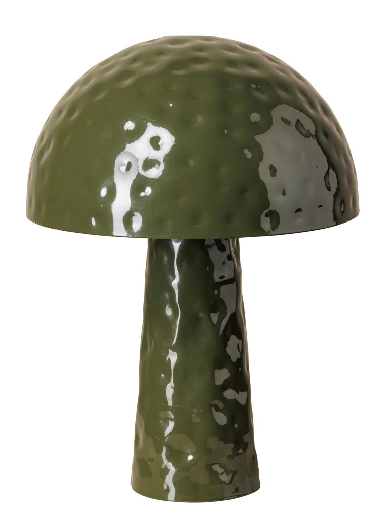 Petite lampe champignon vert Bossué - vue 2
