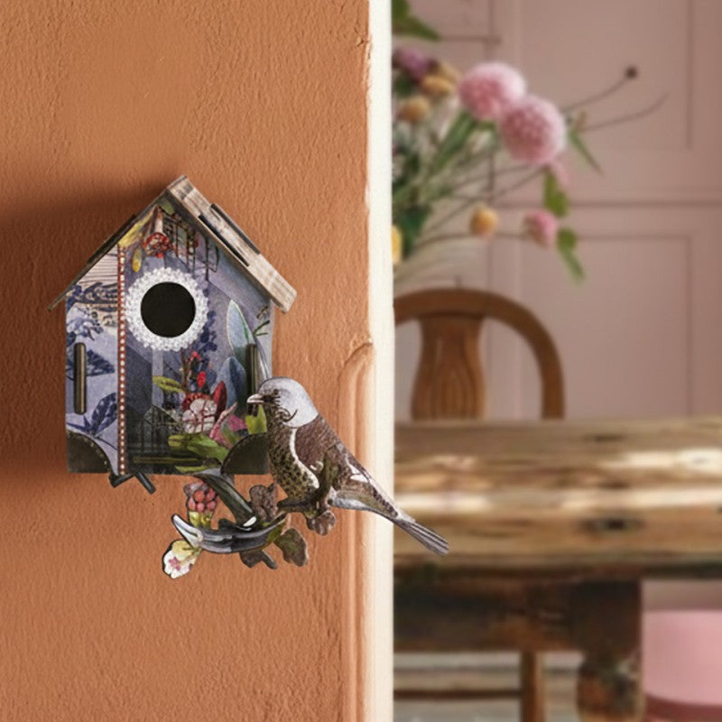 Nichoir décoratif I’m Back! avec oiseau en tissu – vue 2