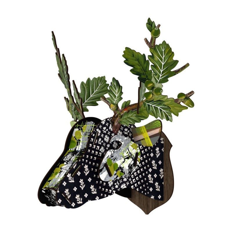 Tête de cerf Lovers’ Oak – vue 1