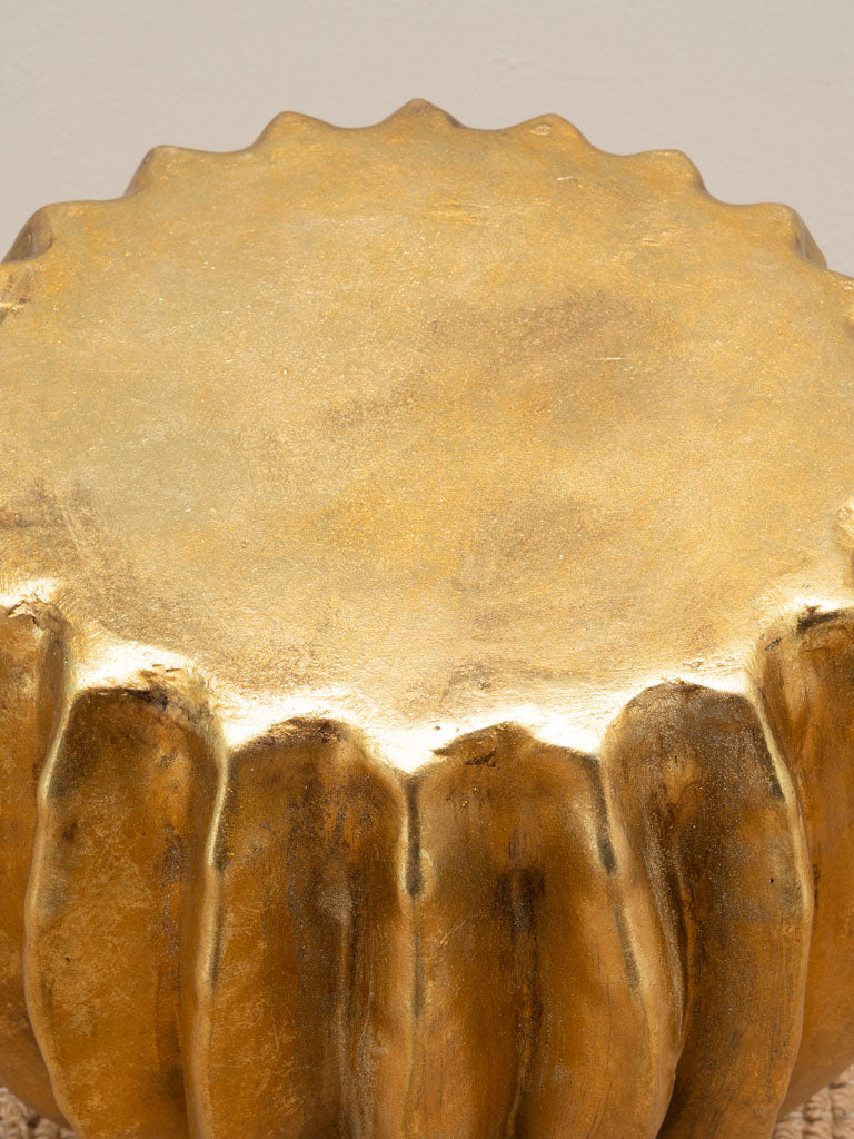 Table d’appoint dorée Cactus - vue 2