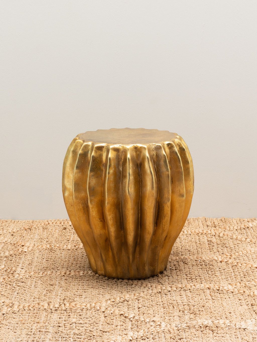 Table d’appoint dorée Cactus - vue 1