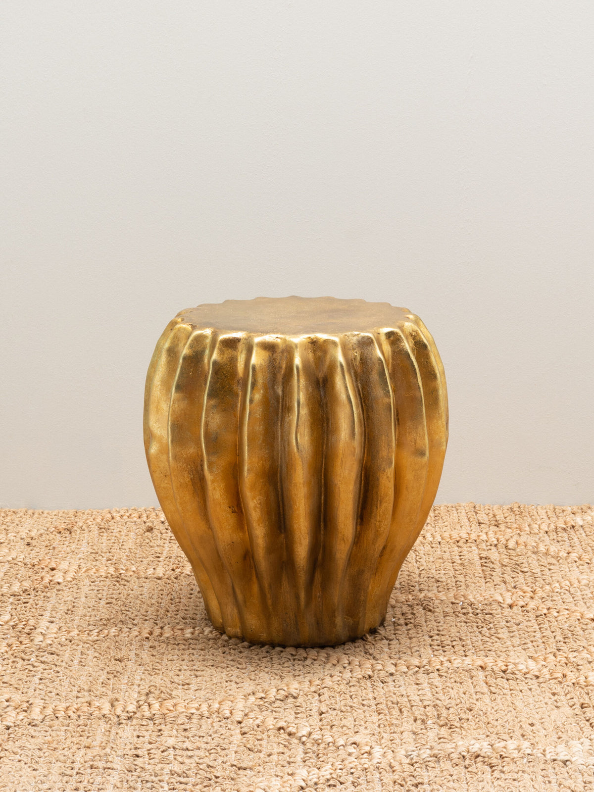 Table d’appoint dorée Cactus - vue 1
