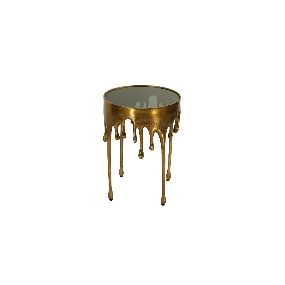 Table d'appoint Drops avec plateau en verre